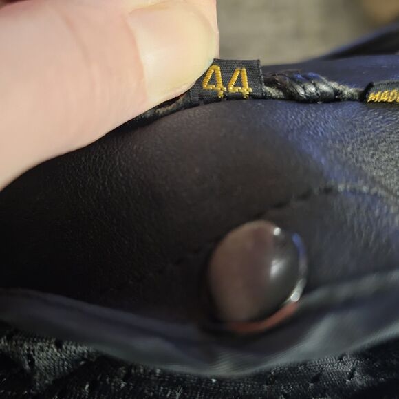 HEIN GERICKE Vtg Black Leather Jacket Mens S M 44 Motorcycle Biker Eagle Wolf - Picture 9 of 13